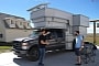 Spaceship-Like Ford F-350 Truck Camper Is a Unique Engineering Feat, It Pops Up and Out