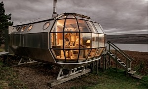 Spaceship-Like Hidden Tiny Home in Scotland Is an Architectural Work of Art