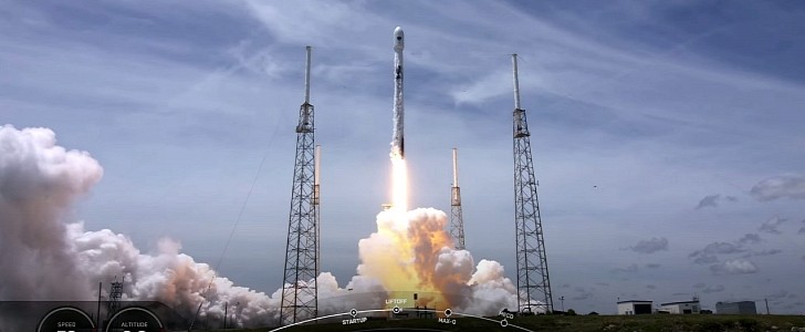 SpaceX Falcon 9 rocket takes off from Cape Canaveral, Florida on Thursday, June 17th