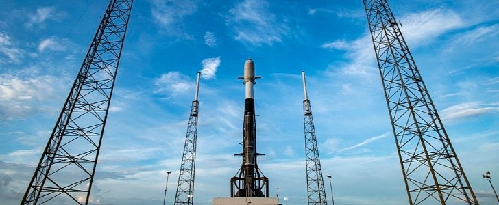 SpaceX Falcon 9 rocket preparing for take off at Cape Canaveral Space Force Station in Florida, June 29th