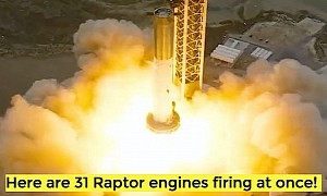 SpaceX Spectacularly Fires All 33 Starship Raptor Engines, Not All of Them Work