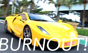 Spanish Supercar Does a Burnout in Monaco