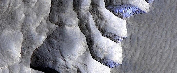 Milankovic Crater on Mars