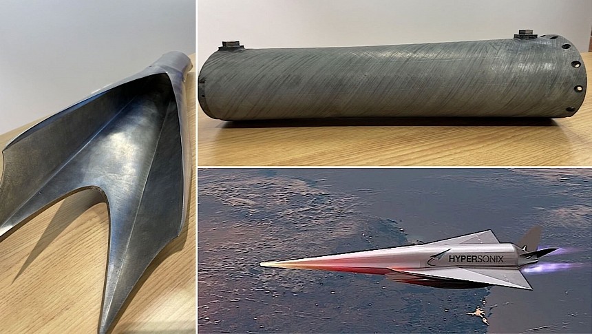 3D printed parts of the Spartan scramjet engine