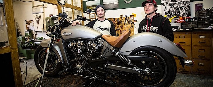 Indian Scout at Young Guns Speed Shop