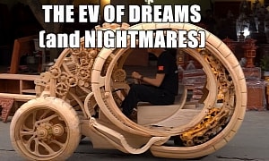 This Spectacular EV Is Unlike Any Other: Made Using AI, a Child's Imagination, and Wood