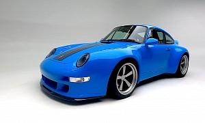 Spectacular Mexico Blue Gunther Werks 400R Is an Air-Cooled Porsche 993 Diamond