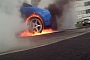 Spectacular Mustang Burnout with Explosion Finale