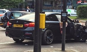 Speeding BMW M4 and 2 Series Crash in London