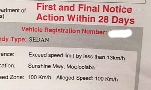 Speeding Ticket Awarded to Australian Man for Driving at Speed Limit