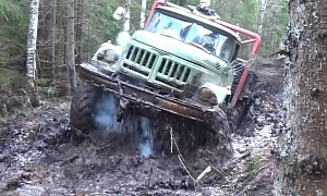 Spend 40+ Minutes Watching Old Russian Trucks Conquer the Wilderness