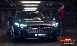 Spider-Man Gets to Borrow Audi e-tron GT for School Project
