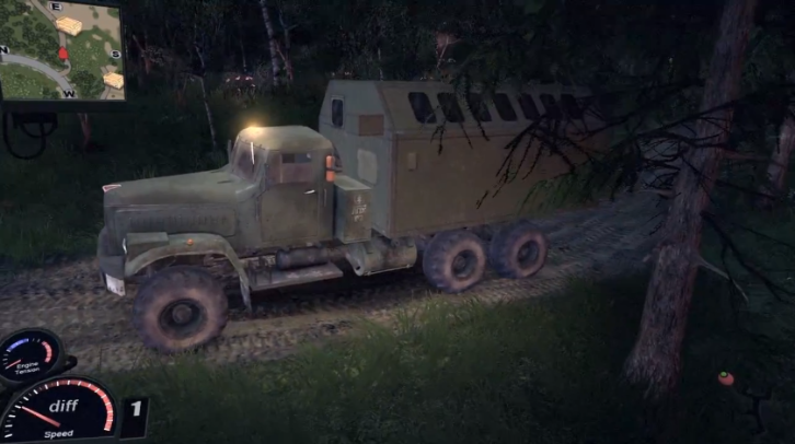 A Russian Truck in the Forrest