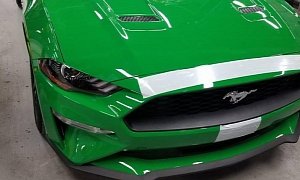 Spinel Green 2019 Ford Mustang Photographed Inside Factory, Looks Amazing