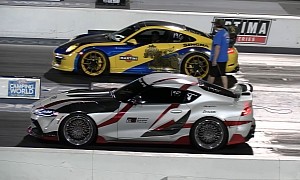 Spirited Toyota GR Supra Drags Tacky Porsche 911, Someone Should Learn How to Race!