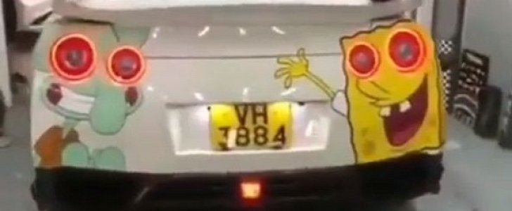 SpongeBob Nissan GT-R