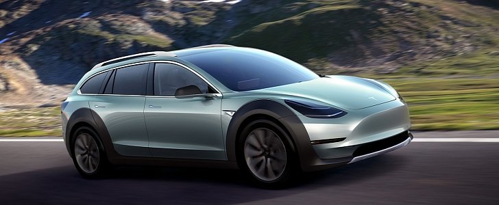 Tesla Model 3 Crosswagon rendering