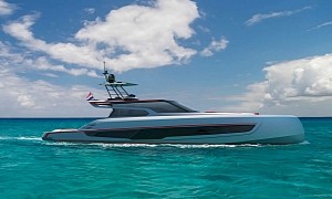 Sporty, Aggressive-Looking Vanquish VQ80 Chase Boat Hits the Water, Can Reach 51 Knots