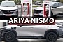 Sporty Nissan Ariya Nismo Caught Sipping Electrons From a Tesla Supercharger