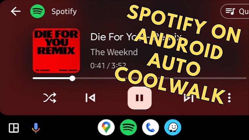 Spotify on Android Auto Coolwalk