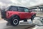 Spotted 2021 Ford Bronco Looks Rapid Red Cool With Strange “Fastback” Soft Top