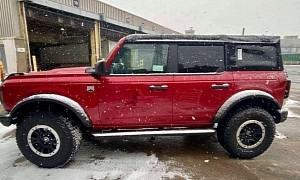 Spotted 2021 Ford Bronco Puts On Actual Snow White Fenders and Running Boards