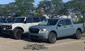 Spotted 2022 Ford Maverick Comparison Galore: Bronco, Ranger, And F-150 Join in