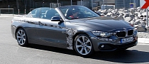 Spyshots: BMW F33 4 Series Cabrio Caught with the Roof Down