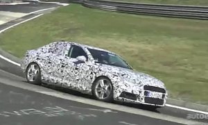 Spy Video: 2016 Audi A4 Sedan (B9) Seen Lapping Nurburgring ahead of Debut
