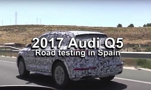 Spy Video: 2017 Audi Q5 Spied Testing on a Highway in Spain