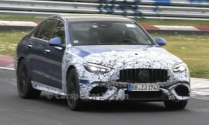 Spy Video: 2023 Mercedes-AMG C 63 Looks Fast, Electrified 2.0L Engine Sounds Lame