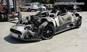 Spyker C8 Catches Fire