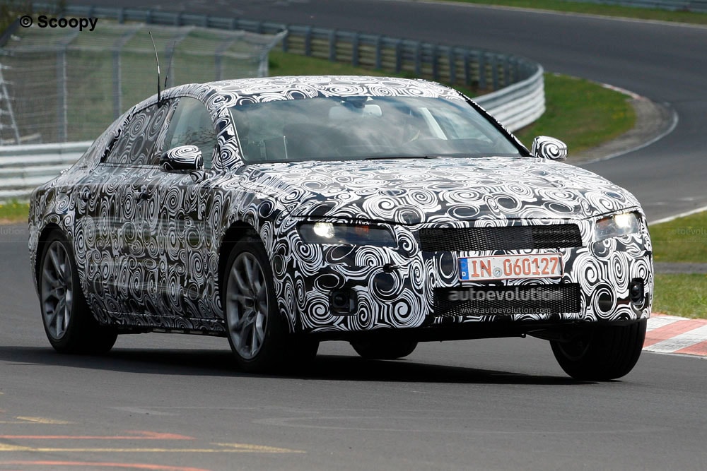 2011 Audi A7 test mule on the Nurburgring