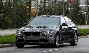 Spyshots: 2013 BMW F10 5-Series Facelift (LCI)