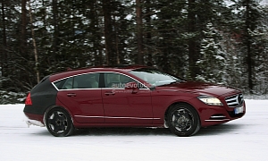 Spyshots: 2013 Mercedes Benz CLS Shooting Brake Winter Testing