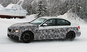 Spyshots: 2014 BMW M3 (F80) Winter Test, Gets Ceramic Brakes