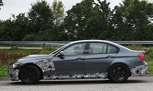 Spyshots: 2014 F80 BMW M3 Sedan With Minimal Camo