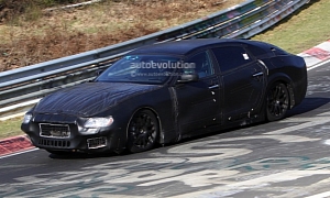 Spyshots: 2014 Maserati Quattroporte at Nurburgring