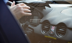 Spyshots: 2014 Opel Corsa Facelift Interior – New Dash and Console