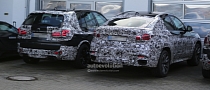Spyshots: 2015 BMW F16 X6 Spied Next to 2014 X5
