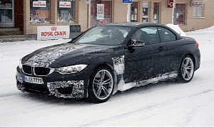 Spyshots: 2015 BMW M4 Convertible Spied against a Fairy Tale Background