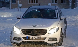 Spyshots: 2015 Mercedes C-Class Estate Winter Testing