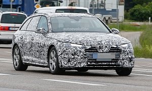 Spyshots: 2016 Audi A4 Avant Shows LED Headlights and Taillights