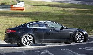 Spyshots: 2016 Jaguar XS Entry Sedan Track Testing