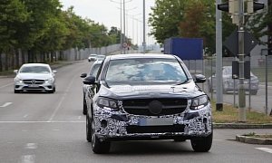 Spyshots: 2016 Mercedes-Benz GLC Coupe Spotted While Testing, Expect a Launch Soon