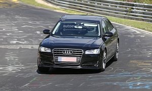 Spyshots: 2017 Audi A8 Test Mule Spotted at the Nurburgring