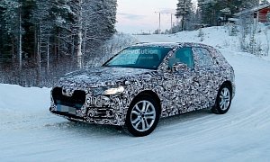 Spyshots: 2017 Audi Q5 Undergoes Winter Testing, Shows LED Taillight Design
