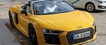Spyshots: 2017 Audi R8 Spyder Completely Revealed in Vegas Yellow