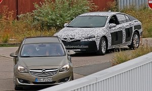 Spyshots: 2017 Opel Insignia Sedan Spied Up-Close, Has Subtle Monza Design Cues