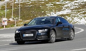 Spyshots: 2018 Audi A7 Chassis Testing Mule Seen for the First Time
